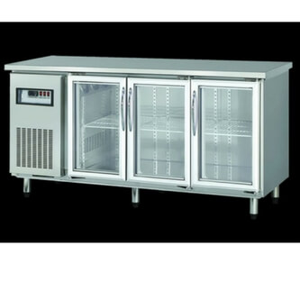 3 undercounter refrigerator with glass door